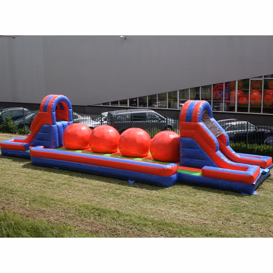 Evento de obstáculos de corrida inflável 5K Parque do castelo inflável gigante 5K Curso de obstáculos inflável para venda