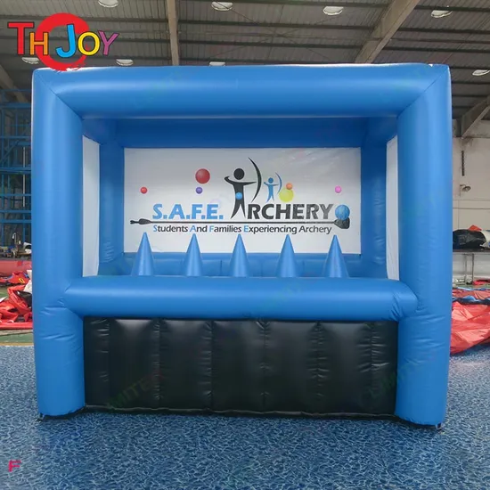3X3m Hoverball Inflável Tiro com Arco Alvo Tiro com Arco Atletismo Inflável Interativo Tiro com Arco Jogo de Dardo